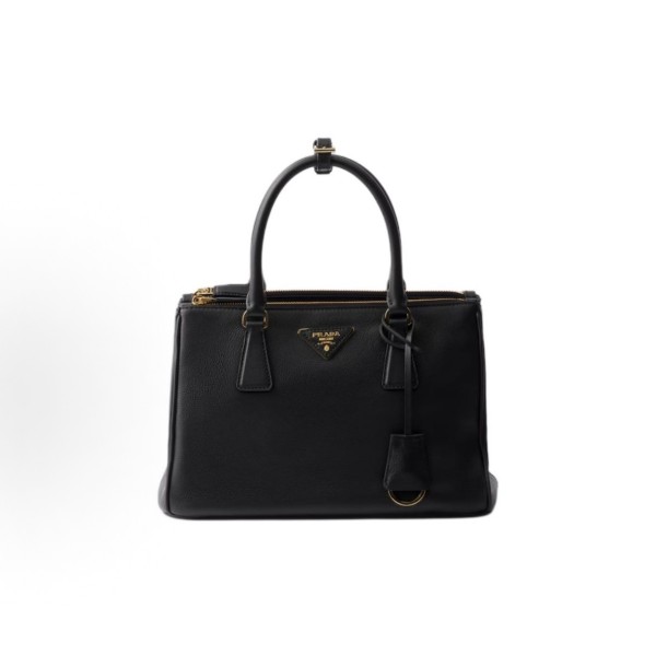 PRADA普拉达 Galleria 杀⼿包 ⼿提包 中号 ⼥款 ⿊⾊